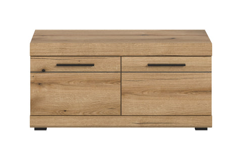 Rootz Coat Rack Bench - Entryway Seating - Hallway Organizer - Seat with Cushion - 90 x 44 x 40 cm