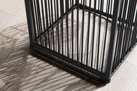 Rootz 2 Piece Set Plant Pots - Flower Pots - Modern Design - Elegance & Functionality - Handcrafted - Powder-Coated Iron - 25cm x 50cm x 25cm