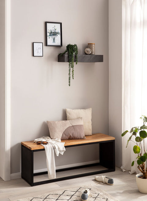 Rootz Modern Wall Shelf - Floating Shelf - Anthracite Decor - Wide Storage Space - Handmade - 60cm x 10cm x 20cm