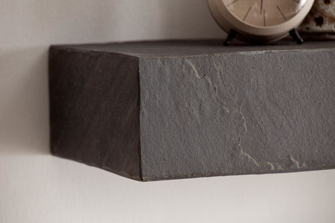 Rootz Modern Wall Shelf - Floating Shelf - Anthracite Decor - Handmade - Wide Storage Space - 120cm x 10cm x 20cm