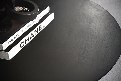 Rootz Modern Design Coffee Table - Round Table - Living Room Table - Handmade - Mango Wood - Protective Varnish - 60cm x 60cm x 41cm