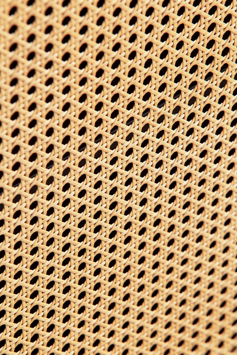 Rootz Sideboard 80cm - Chest of Drawers - Storage Cabinet - Viennese Weave Design - Adjustable Shelves - Magnetic Door Stoppers - Black and Brown - 80cm x 40cm x 86.5cm