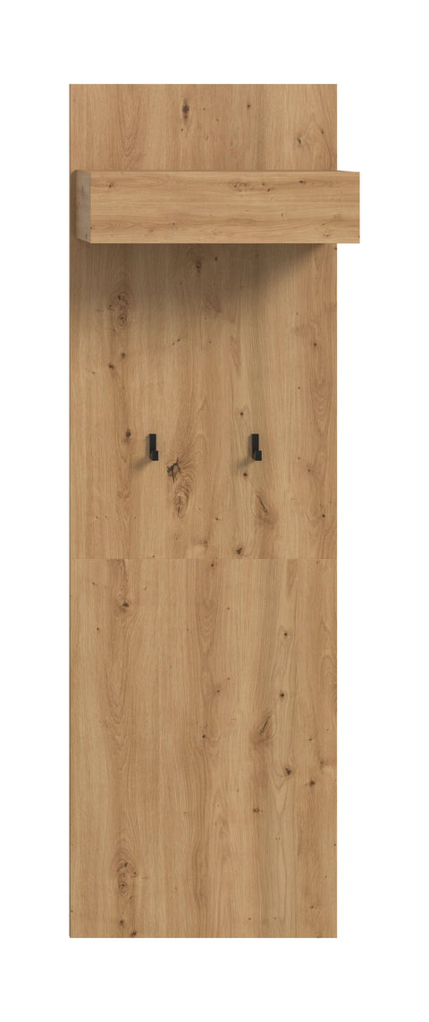 Rootz Artisan Brown Wardrobe Panel - Coat Rack - Hallway Organizer - Sustainably Made - 160cm x 50cm x 6cm