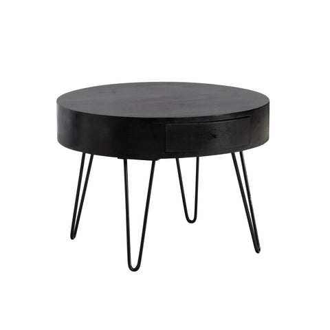 Rootz Modern Coffee Table - Striking Coffee Table - Round Storage Table - Unique Design - 60cm x 60cm x 43cm
