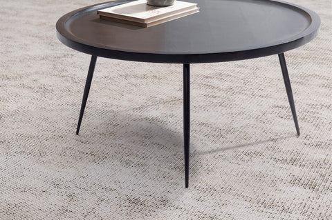 Rootz Round Coffee Table - Circular Coffee Table - Wooden Center Table - Handcrafted Elegance - 75cm x 75cm x 38cm