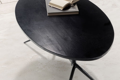 Rootz Oval Coffee Table - Modern Design - Natural Wood Grain - Unique Handmade Craftsmanship - 90cm x 50cm x 35cm