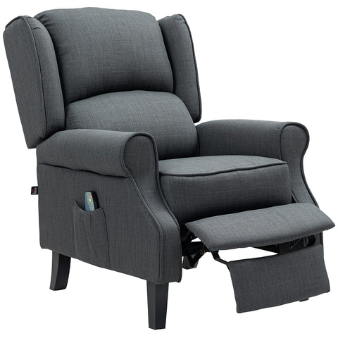 Rootz Massage Chair with Heating - Relaxation Armchair - Recliner Chair - Stress Reduction - 78cm x 83cm x 101cm