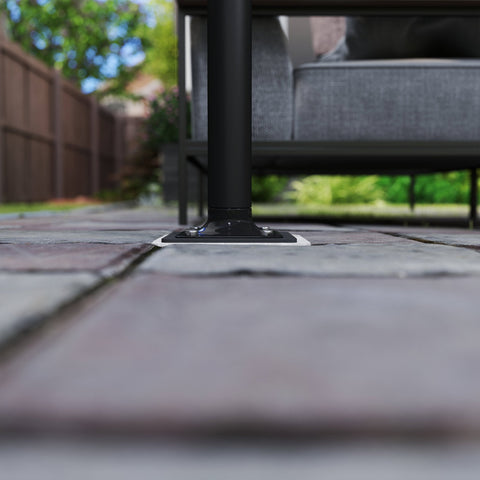 Rootz Umbrella Stand - Sun Umbrella Base - Floor Holder Parasols - Durable Metal Stability - 16.5 x 16.5 x 40 cm