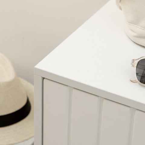 Rootz Shoe Bench with Closet - Shoe Cabinet - Storage Bench - High-Class Foam Comfort - 80cm x 33cm x 49cm