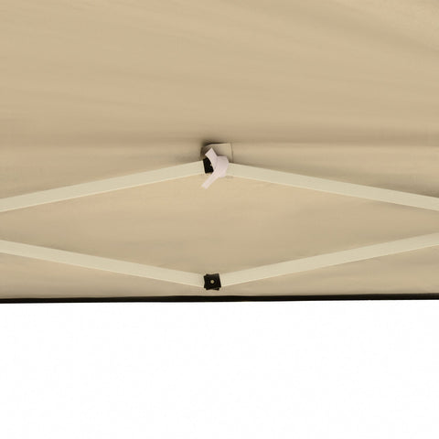 Rootz Pavilion Pop-Up Folding Pavilion - Garden Tent - Party Tent - UV Protection - 2.95m x 2.95m x 2.55m Steel+Oxford Fabric Black