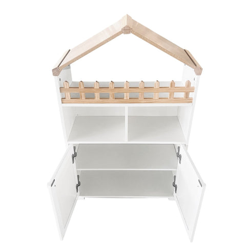 Rootz Children’s Bookcase - Side Cabinet - Versatile Storage Unit - Promotes Creativity - 249.9L x 116.8W x 59.7H cm