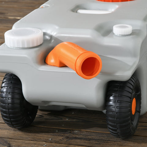 Rootz Portable 75L Water Tank - Universal Tank - Camping Reservoir - Level Indicator - 37cm x 29cm x 106cm