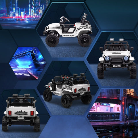 Rootz 12V Kids Electric Car - Motorized Ride-On - Children's Battery Vehicle - Smooth Suspension - 109cm x 67cm x 68.5cm