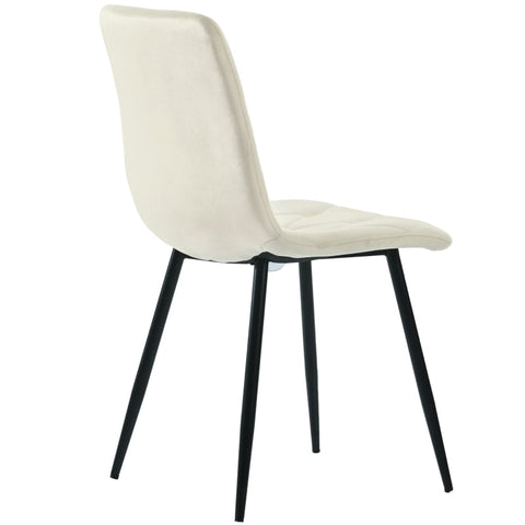 Rootz 4 Piece Set Dining Chairs - Velvet Chairs - Luxury Seating - Exceptional Comfort - 45cm x 40cm x 86cm