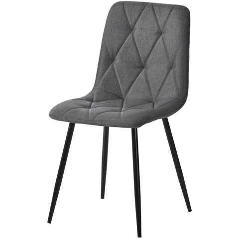 Rootz 4 Piece Set Dining Chairs - Upholstered Chairs - Elegant Seating - Unbeatable Comfort - 45cm x 40cm x 86cm