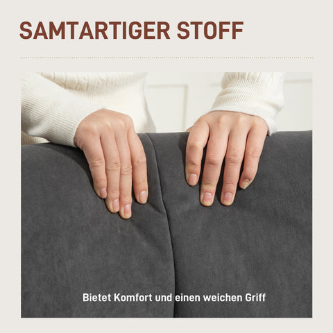 Rootz Upholstered Armchair - Living Room Chair - Reading Chair - Velvet Comfort - 66W x 75D x 100H cm - Supports up to 120 kg