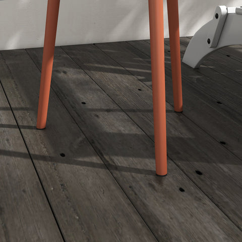 Rootz Side Table - Coffee Table - Garden Table - Weatherproof Steel - Ø40 x 50cm - Red