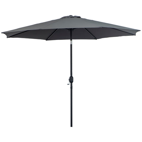 Rootz Garden Parasol - Balcony Screen - Sun Shade - UV Protection - Robust Design - 295cm Ø x 250cm H