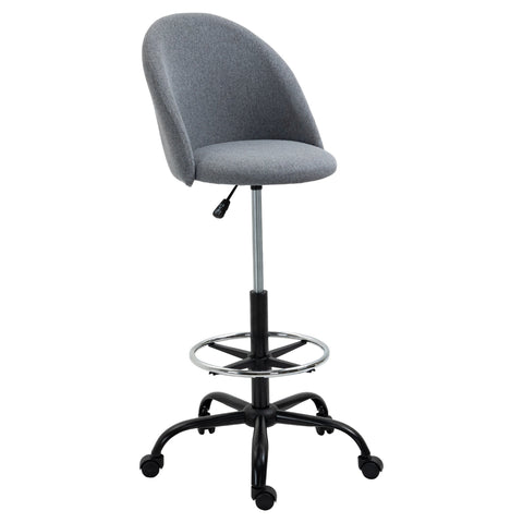 Rootz Height-Adjustable Desk Chair - Office Chair - Rotatable Desk Seat - Optimal Comfort - 48L x 60B x 105-125H cm