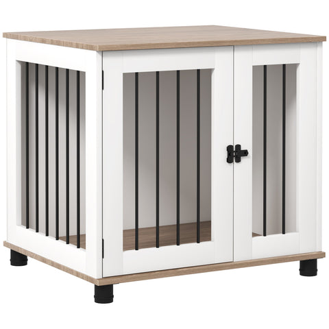 Rootz Dog Cage Side Table - Pet Kennel - Indoor Crate - Elegant Design - 73L x 60W x 68H cm
