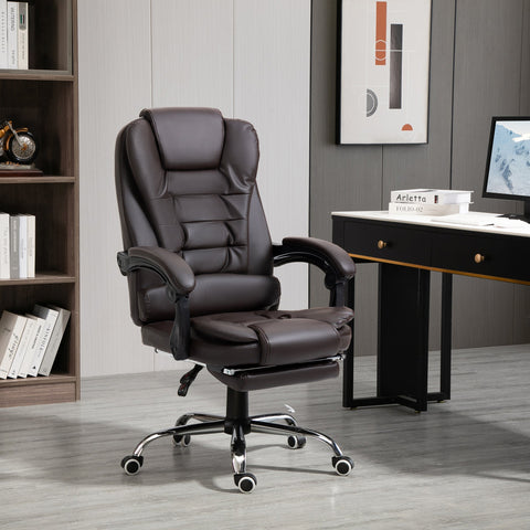 Rootz Office Chair Executive Seat - Ergonomic Chair - Comfortable Seating - Tiltable Backrest - 64.5 x 69 x 117 cm