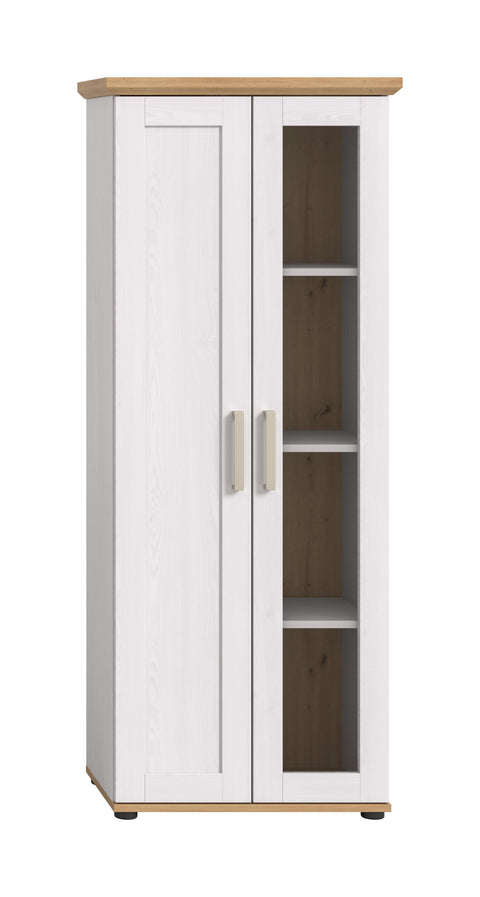 Rootz Display Cabinet - Showcase - Storage Unit - Elegant & Spacious - 64cm x 161cm x 37cm
