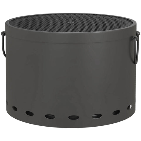 Rootz Smokeless Fire Bowl - Outdoor Fire Pit - Metal Burning Bowl - Clean & Smoke-Free - 38cm x 27cm