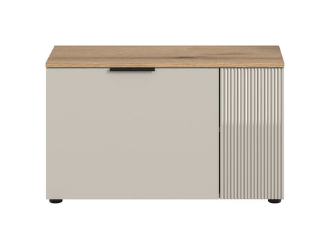 Rootz Storage Bench - Brown - Modern Seating - 4 Compartments - 90kg Capacity - 80x48x36cm