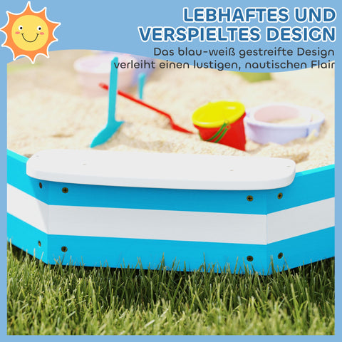 Rootz Sandpit for Children - Kids Sandbox - Play Sand Box - Promotes Social Skills - 133cm x 133cm x 16cm