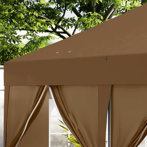 Rootz 3x6m Garden Pavilion - Outdoor Foldable Tent - Portable Canopy - UV & Waterproof Protection - 590cm x 295cm x 285cm