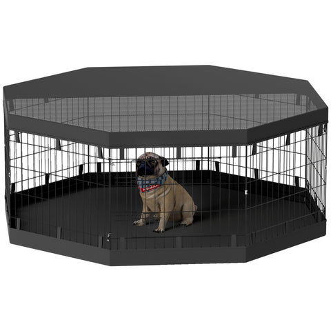 Rootz Dog Park - Pet Playpen - Modular Animal Enclosure - Secure Door - 159cm x 61h cm