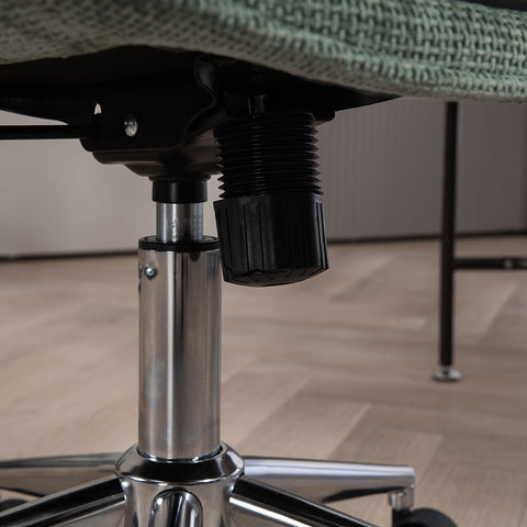 Rootz Ergonomic Office Chair - Fabric Chair - Adjustable Swivel Chair - High-Density Comfort - 52W x 68D x 87-95H cm