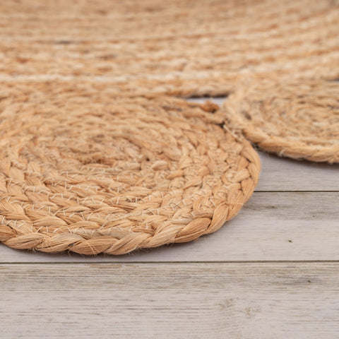 Jute Area Rug – Durable & Stylish – Handmade Natural Fiber – Modern Design