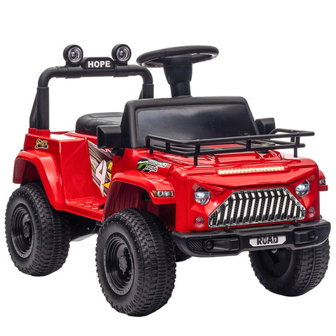 Rootz elektrische kinderauto - kinderauto - speelgoedauto - off-road avontuur - opbergruimte, muziek, veiligheidsvoorzieningen - 82 cm x 48 cm x 56 cm - kunststof, metaal