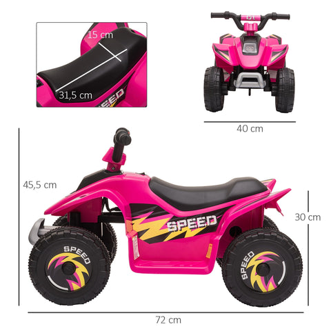Rootz Electric Quad for Children - Kids Ride-On - Battery-Powered Vehicle - Safe Fun - 72 x 40 x 45.5 cm
