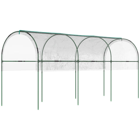 Rootz Greenhouse for Garden - Tomato Shelter - Plant Protector - Boosts Growth - 400cm x 123cm x 171cm
