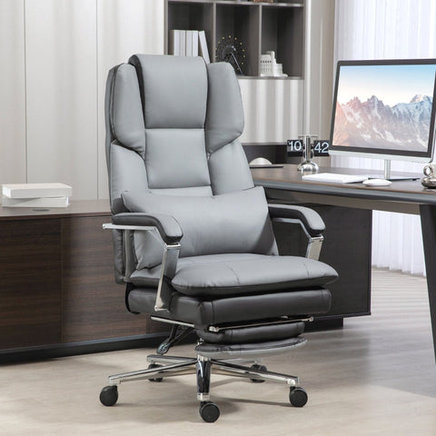 Rootz Office Chair - Gaming Chair - Executive Chair - Thick Foam Padding - PU Leather - 63cm x 71cm x 123-129cm