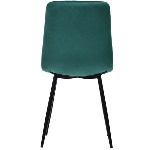 Rootz Set of 4 Dining Chairs - Velvet Chairs - Padded Seating - Ergonomic Design - 44cm x 46cm x 86cm