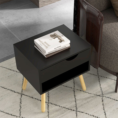 Rootz 2 Piece Set Bedside Tables - Nightstands - Side Tables - Scandinavian Design - 50cm x 39cm x 51cm