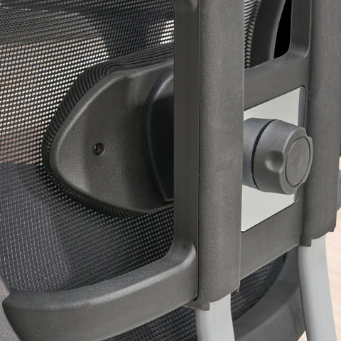 Rootz Modern Swivel Chair - Office Chair - Ergonomic Chair - Mesh Cover - Adjustable Lumbar Support - 120-130cm x 68cm x 68cm