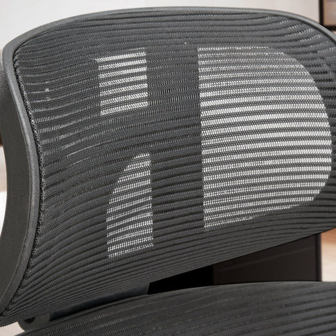 Rootz Moderne Draaistoel - Bureaustoel - Ergonomische stoel - Mesh Cover - Verstelbare Lendensteun - 120-130cm x 68cm x 68cm