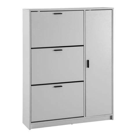 Rootz Large Shoe Cabinet - Modern Shoe Storage - Entryway Organizer - Ample Storage Space - 90cm x 120cm x 24cm
