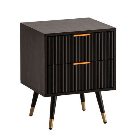 Rootz Night Box - Modern Bedside Table - Drawer Cabinet - Ample Storage - 43.5cm x 39cm x 56cm