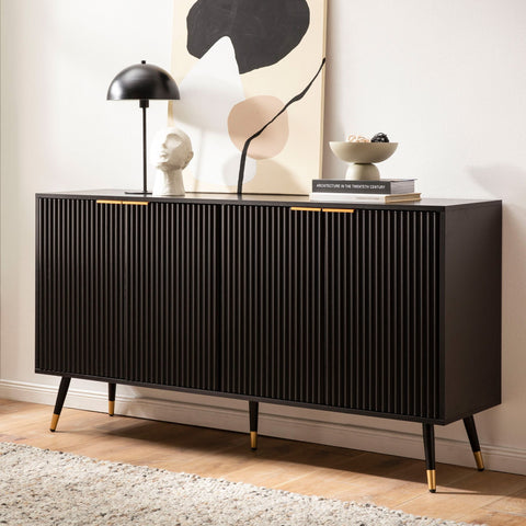 Rootz Stylish Chest of Drawers - Modern Sideboard - Storage Unit - Spacious Design - 150cm x 81cm x 39cm