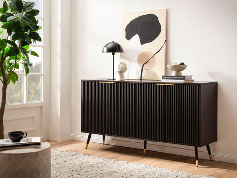 Rootz Stylish Chest of Drawers - Modern Sideboard - Storage Unit - Spacious Design - 150cm x 81cm x 39cm