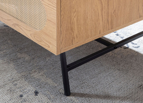 Rootz Rectangular Coffee Table - Modern Oak Decor Table - Storage Table - Large Storage - 100cm x 60cm x 45cm