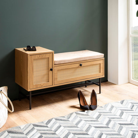 Rootz Cloakroom Bench - Entryway Seating - Hallway Storage - Extra Storage & Modern Design - 100cm x 60cm x 38cm