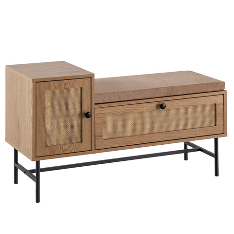 Rootz Cloakroom Bench - Entryway Seating - Hallway Storage - Extra Storage & Modern Design - 100cm x 60cm x 38cm