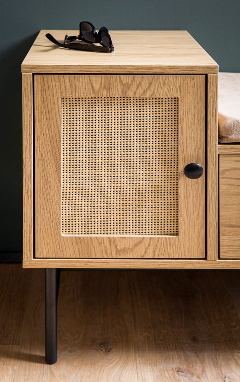 Rootz Cloakroom Bench - Entryway Seating - Hallway Storage - Extra Storage & Modern Design - 100cm x 60cm x 38cm