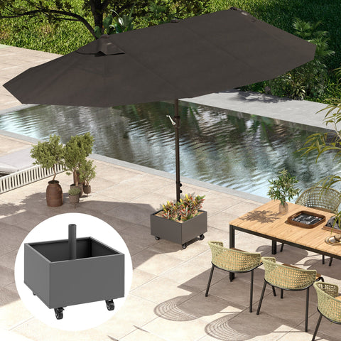 Rootz Parasol Stand - Parasol Base - Outdoor Umbrella Holder - Stability - 50 x 50 x 46 cm